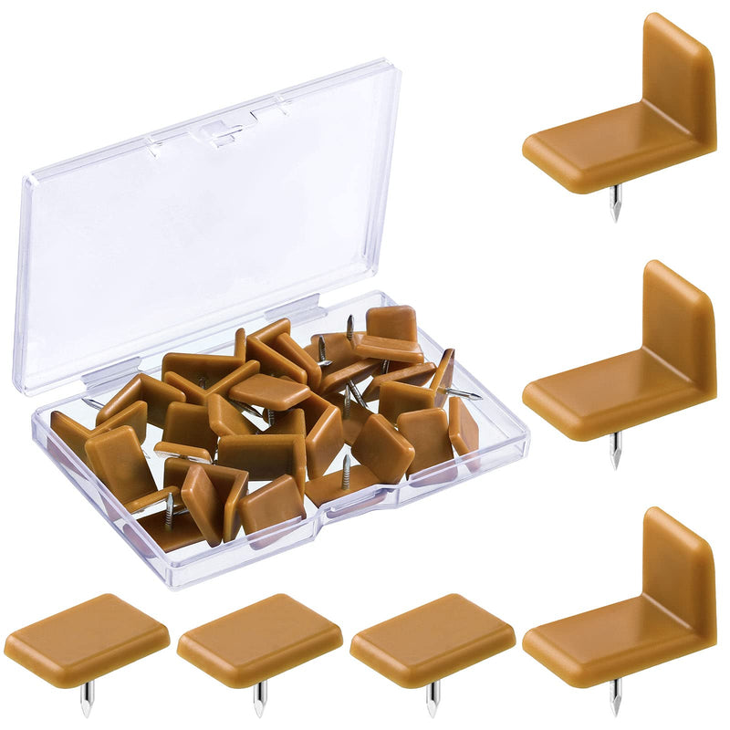[Australia - AusPower] - Plastic Drawer Glides and Slides Drawer Stoppers for Dresser Tack in Drawer Tack Glide Plastic for Repairing Dressers, Square and L Shape (30 Pieces) 30 
