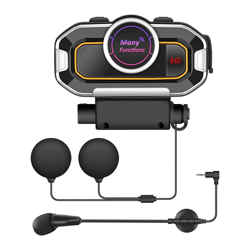 [Australia - AusPower] - Motocycle Helmet Intercom Communication System, VR robot 2 Riders 800M Motorcycle Bluetooth Headset, Multi-Function Motorbike Helmet Intercom Headset with Noise Cancellation/Stereo Music/FM Radio 