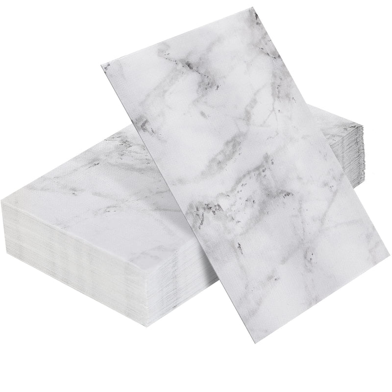 [Australia - AusPower] - Zonon 50 Pieces Marble Guest Napkins Disposable Hand Towels for Bathroom Paper Hand Towels Rustic Baby Shower Napkins Marbleized Guest Towels Dinner Napkins for Room Wedding 
