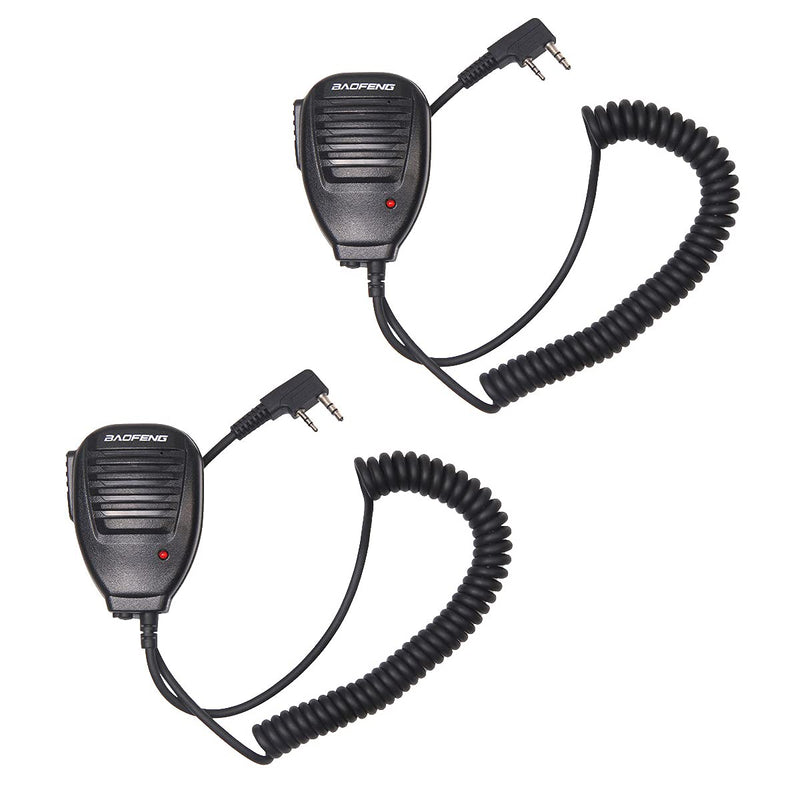 [Australia - AusPower] - Hovico Walkie Talkie Handheld Speaker Mic,Remote Shoulder Mic for BaoFeng UV-5R BF-888S UV-9S BF-F8HP GT-3 DM-5R DM-1702B Two Way Radio Walkie Talkie (2 Pack) 