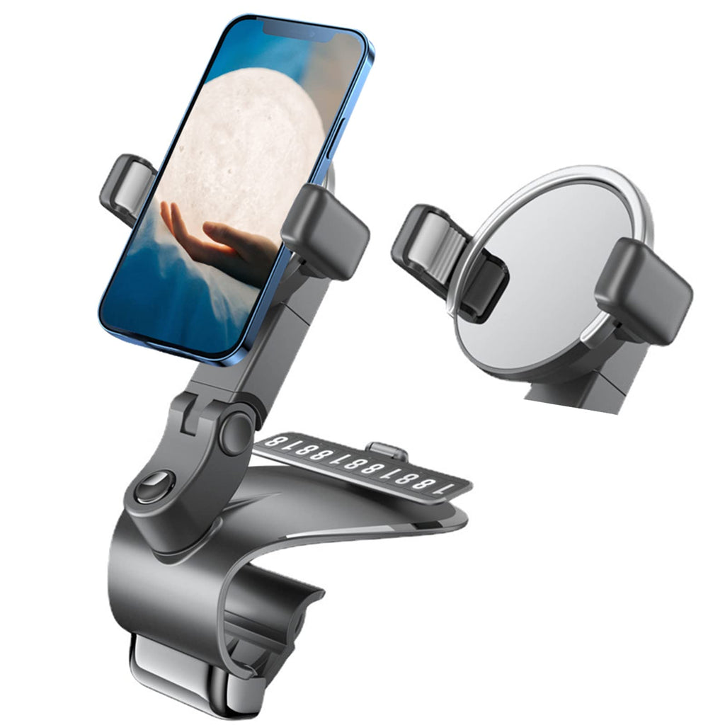 [Australia - AusPower] - Phone Mount for Car,360 Degree Rotation Universal Car Dashboard Phone Holder, Clip Car Phone Holder Mount, Cell Phone Holder Car Compatible with iPhone, Android 4 to 7 inch All Mobile Phones 