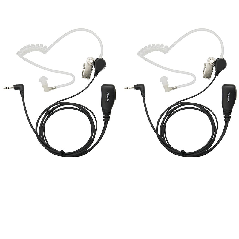 [Australia - AusPower] - Zkarabc Walkie Talkies Earpiece with Mic 1 Pin Acoustic Tube Headset Compatible with Motorola Radios Talkabout T402 T600 MH230R MH230TPR MR350R MS350R MT350R (2 Pack) 