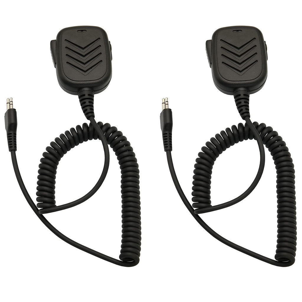[Australia - AusPower] - Waterproof Rainproof Shoulder Remote Speaker Mic Microphone Compatible with Midland GXT1000VP4 LXT118 LXT500VP3 LXT600VP3 GXT1050VP4 GXT1000XB (2 Pack) 
