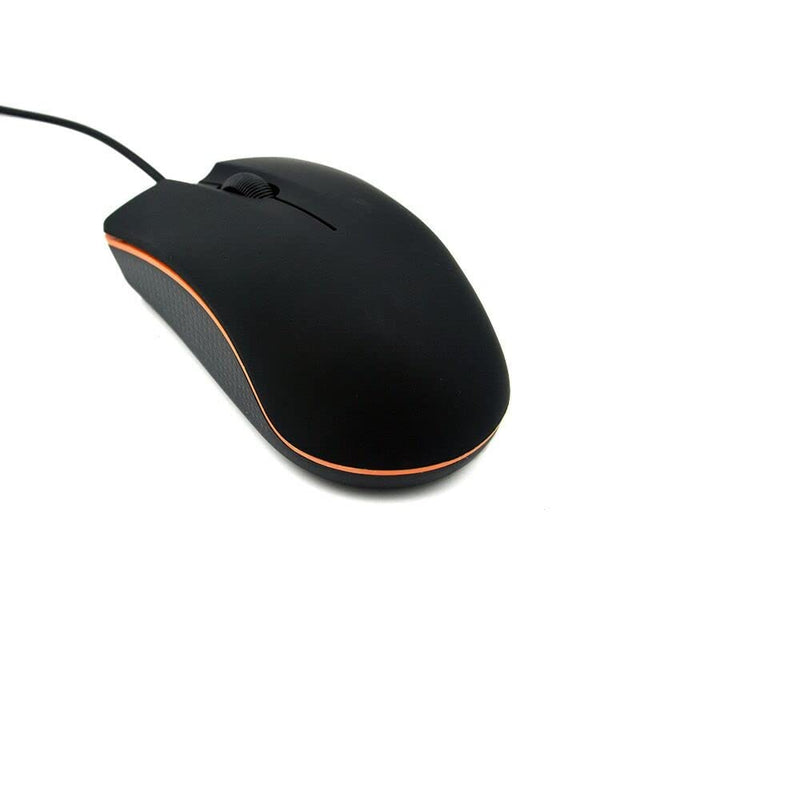 [Australia - AusPower] - Wired Mouse, USB Wired Computer Mouse for Right or Left Hand, Ergonomic Computer Mouse with Durable Clicks for PC, Computer, Laptop, Desktop, Chromebook, Notebook, Mac (Black) 