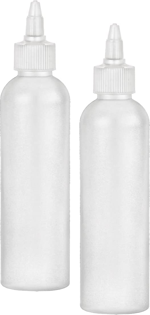 [Australia - AusPower] - BRIGHTFROM Condiment Squeeze Bottles, 6 OZ Empty Squirt Bottle, Leak Proof - Great for Ketchup, Mustard, Syrup, Sauces, Dressing, Oil, Arts & Crafts, BPA FREE Plastic - 2 PACK (Twist Top) 