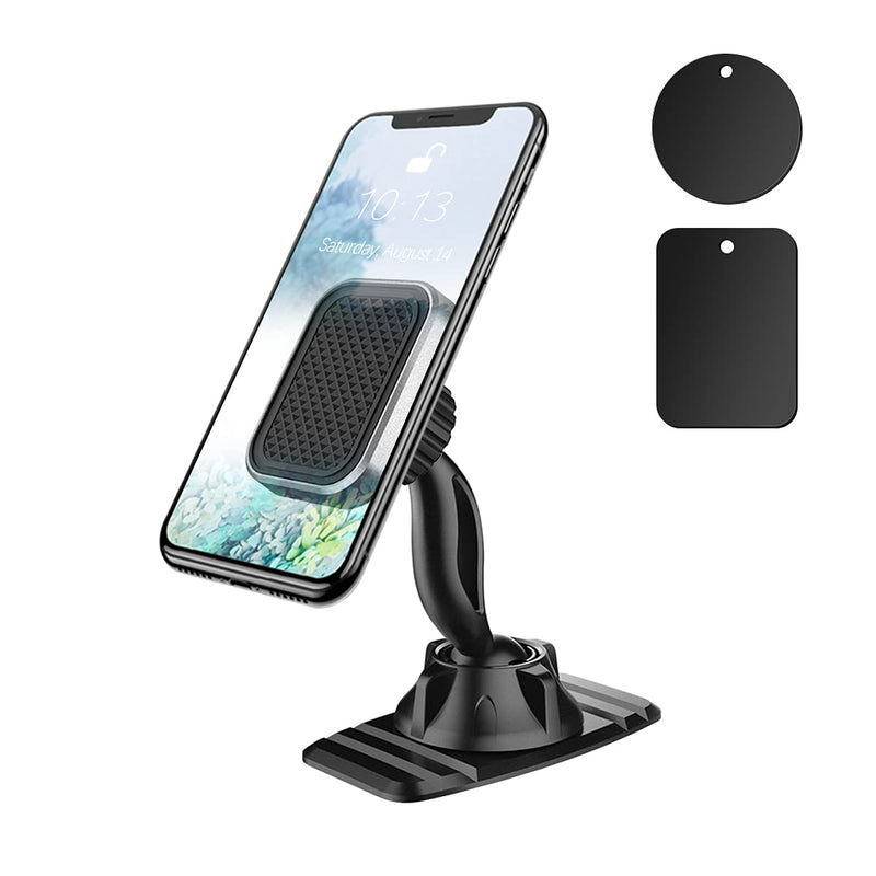 [Australia - AusPower] - Magnetic Phone Mount for Car, 360° Rotatable Universal Mobile Phone Holder for Dashboard and More Places, Suitable for iPhone 12/12 Pro/Pro Max More 4-4.7" Devices 
