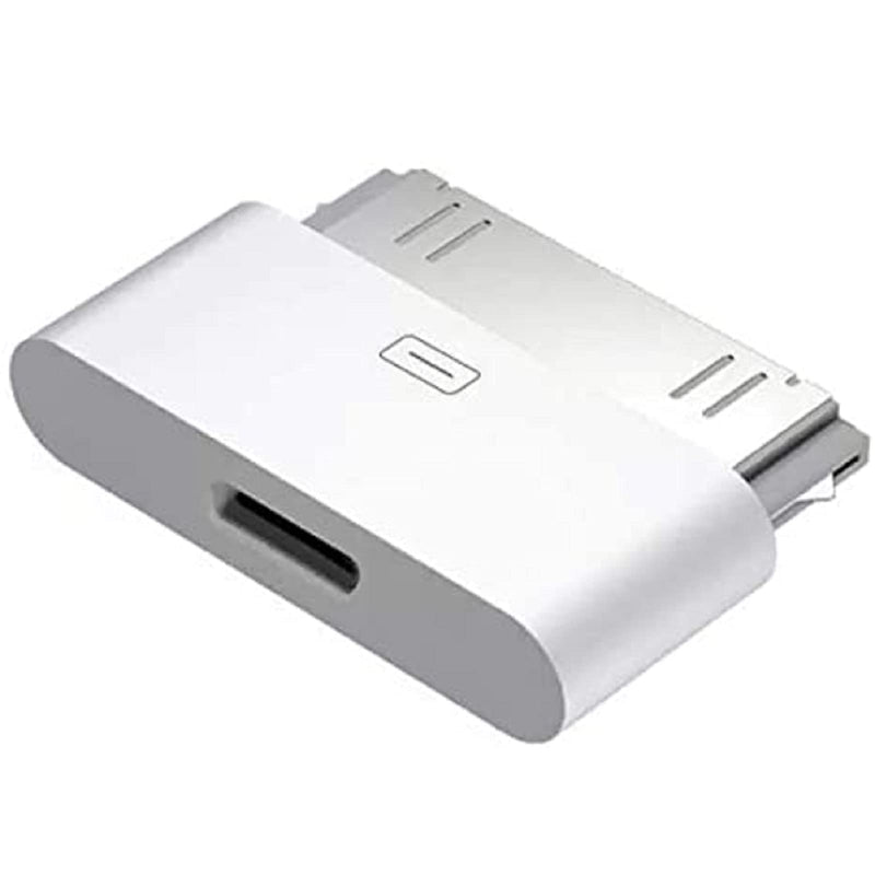 [Australia - AusPower] - Giom MFi Certified Lightning to 30 Pin Adapter Male to 8- -Pin Female Connector Converter with iPhone Charger Cable Cord Compatible iPhone 13 Pro 12 11 X 8 7 6P 5S 4S 4 3 3G 2 /iPad/iPod White 