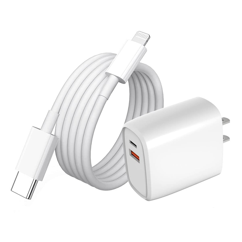 [Australia - AusPower] - iPhone Fast Charger, TRANGJAN 20W Type-C Power Fast Wall Charger Box Travel Plug and 3.3FT USB-C to Lightning Quick Charge Sync Compatible with iPhone 13/12/11/XS/XR/X/AirPods Charger and Cable 
