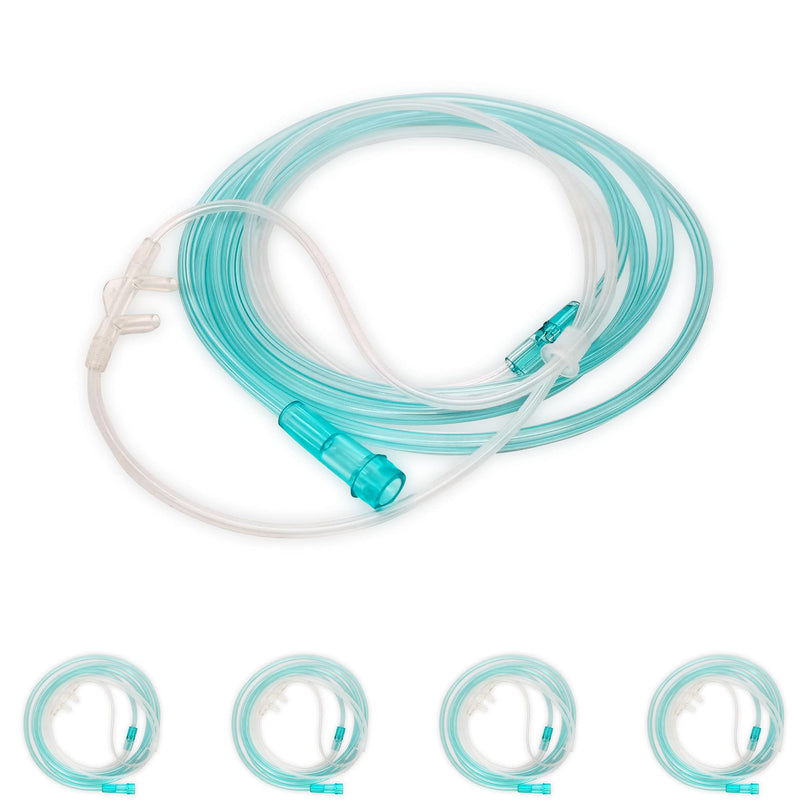 [Australia - AusPower] - 4 Pack High-Flow Soft Nasal Oxygen Cannula, Universal Connector, Kink Resistant 