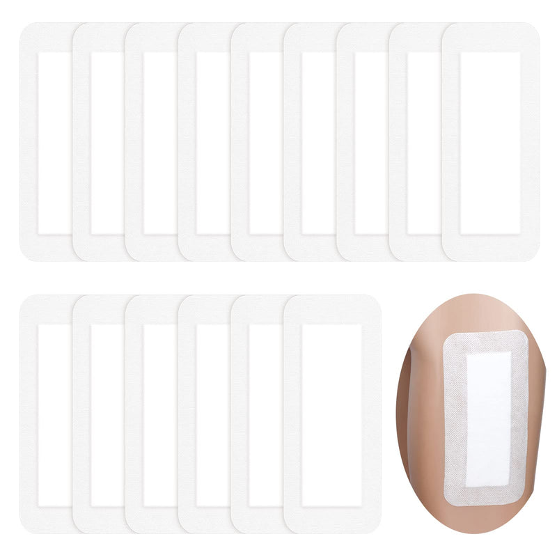 [Australia - AusPower] - 15 Pieces Bordered Gauze-Island Dressing 4 x 10 Inch Wound Bandage Adhesive Patches Post Shower Breathable Borders Individually Packed Pouches 