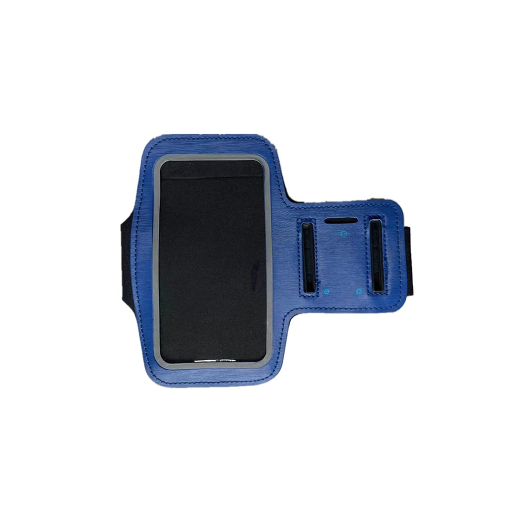 [Australia - AusPower] - HAPPYSPORT Water Resistant Cell Phone Armband Case Running Holder Adjustable Strap Pocket Key (Blue) Blue 