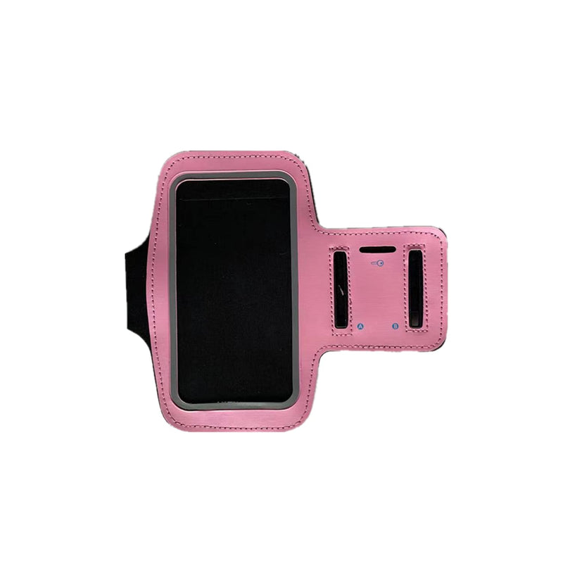 [Australia - AusPower] - HAPPYSPORT Water Resistant Cell Phone Armband Case Running Holder Adjustable Strap Pocket Key (Pink) Pink 