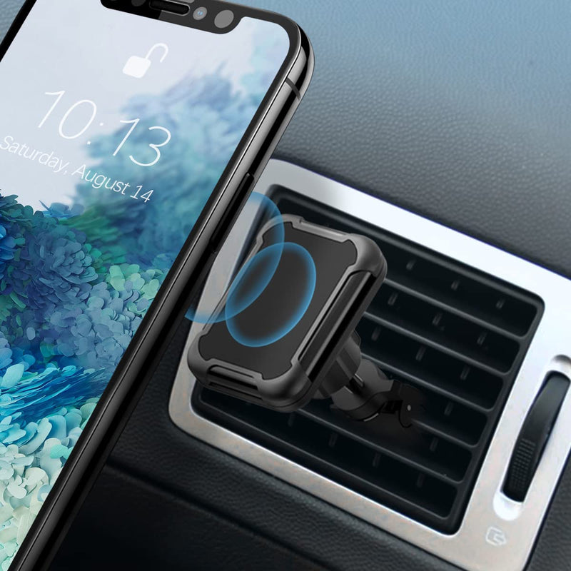 [Australia - AusPower] - Magnetic Phone Mount for Car, 360°Rotation Universal Car Phone Holder Air Vent Clip Fit for iPhone 13/Pro Max/Pro/12 Pro Max/11/Pro/Pro Max, Samsung Galaxy More Devices, Suitable for Most Cars 