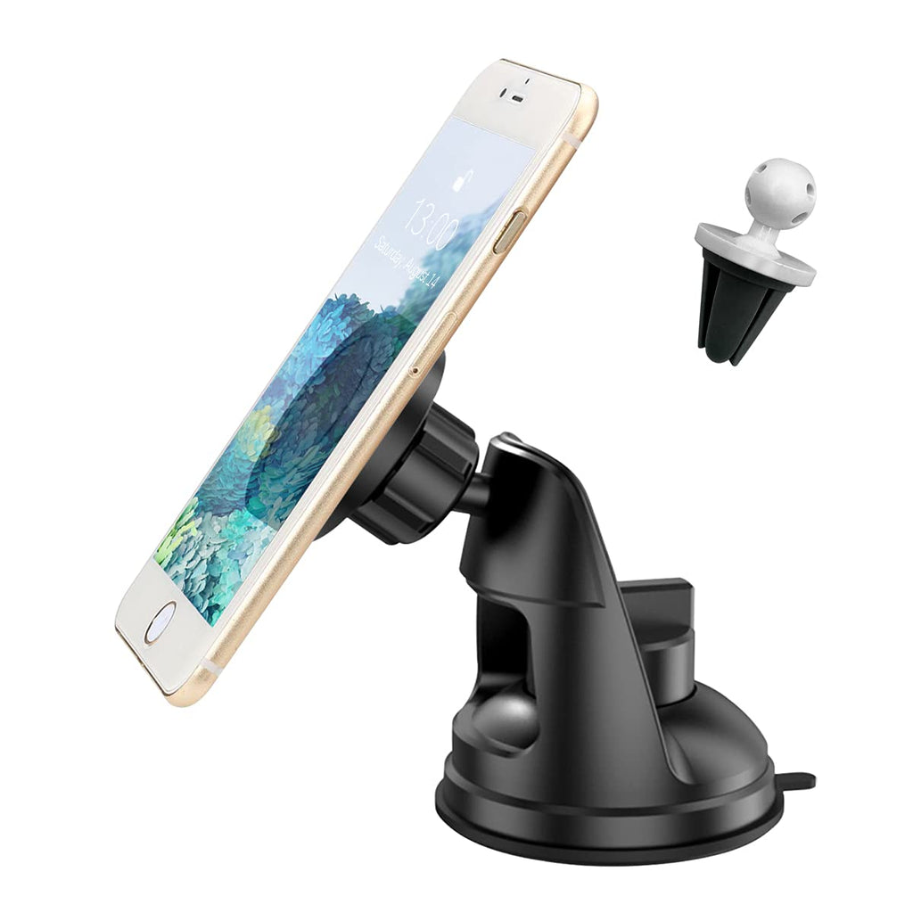 [Australia - AusPower] - Car Magnetic Phone Holder, 360°Rotatable Cell Phone Holder for Car Air Vent, Compatible with Most 3-7" Mobile Phone iPhone 12/12 Pro/Pro Max/11/, Samsung Galaxy Devices, Car Accessories (Black) Black 