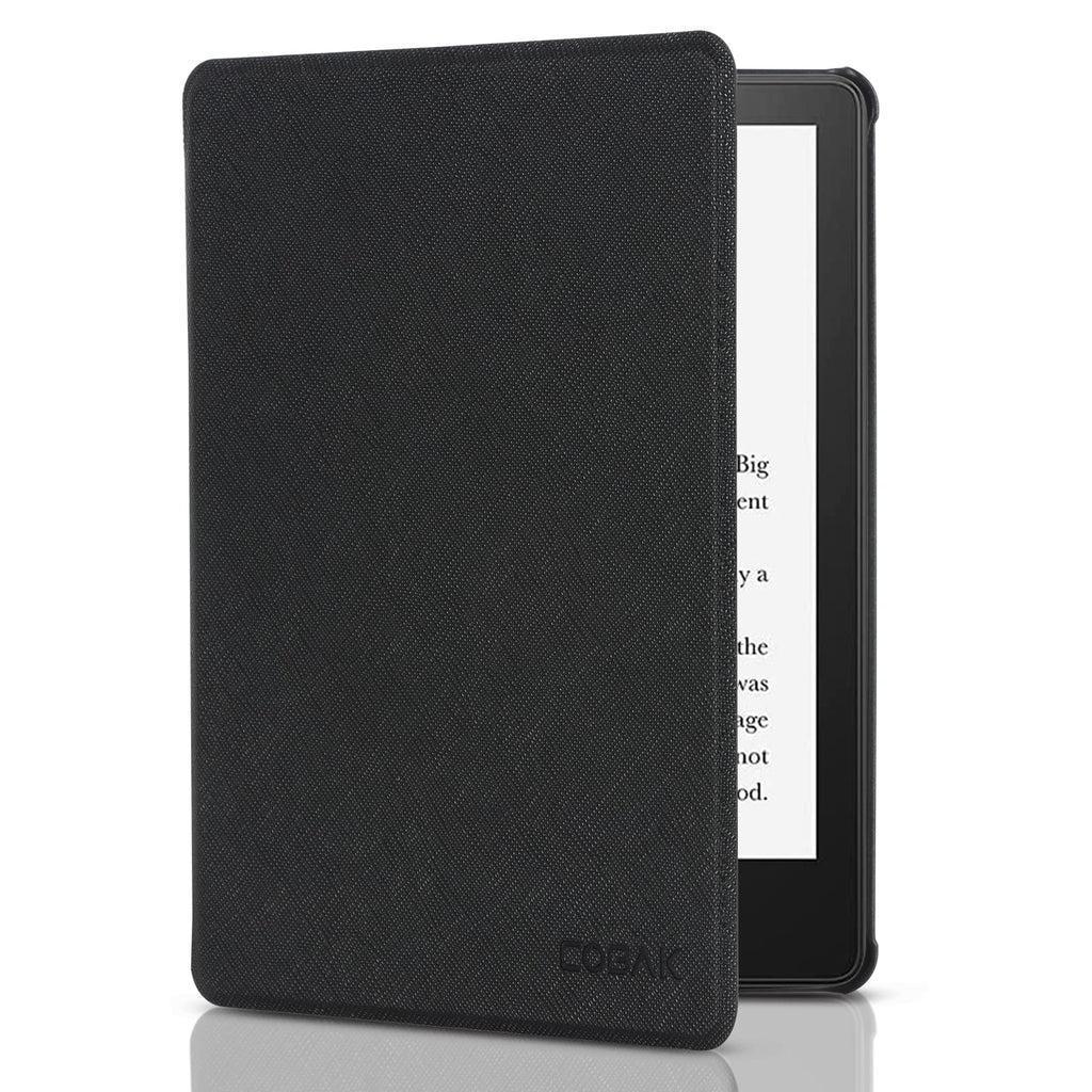 [Australia - AusPower] - CoBak Kindle Paperwhite Case - All New PU Leather Smart Cover with Auto Sleep Wake Feature for Kindle Paperwhite 11th Generation 6.8" and Signature Edition 2021 Released, Black 