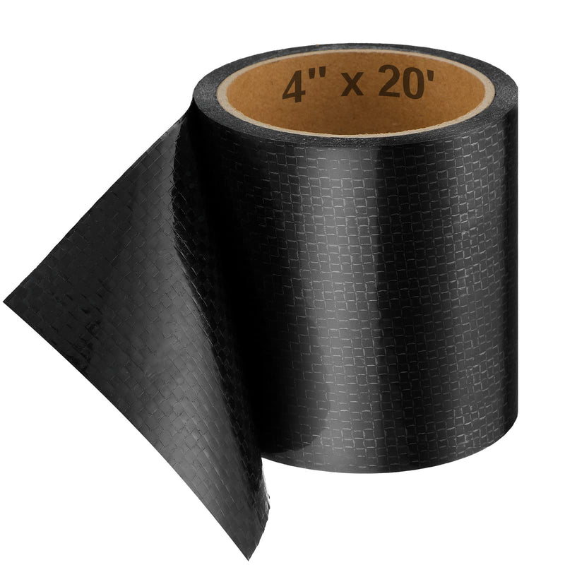 [Australia - AusPower] - RV underbelly Material RV Underbelly Tape Mobile Home Underbelly Thick Tape Camper Travel Trailer Belly Tape Tear Repair Tape Sealing Permanent Adhesive Patch Waterproof Tape (4 Inches x 20 Feet) 4 Inches x 20 Feet 