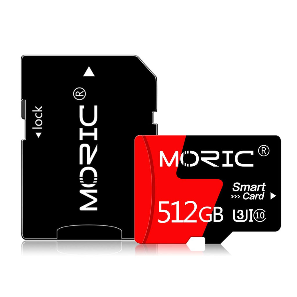 [Australia - AusPower] - 512GB Micro SD Card with A SD Card Adapter Class 10 High Speed Micro SD Memory Card/SD Memory Cards for Camera, Phone, Computer, Dash Came, Tachograph, Tablet, Drone 