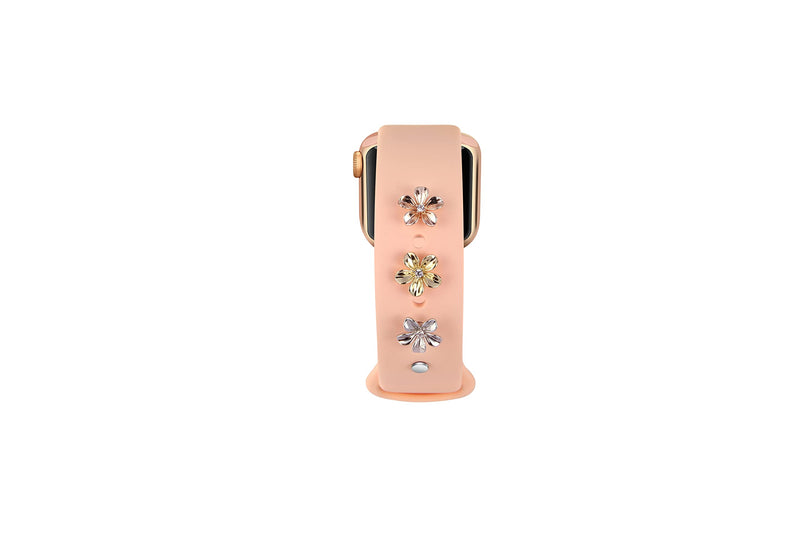 [Australia - AusPower] - Smart Watch Decorative Charms Trendy Charms Figure Rose Figure Set Charms Compatible with Smart watch 38mm 40mm 42mm 44mm Smart Watch Silicone Band Sparkles Jewelry Accessories Charms for Watch Band Series 6/5/4/3/2/1(Not watch or Band included)Smart S... 