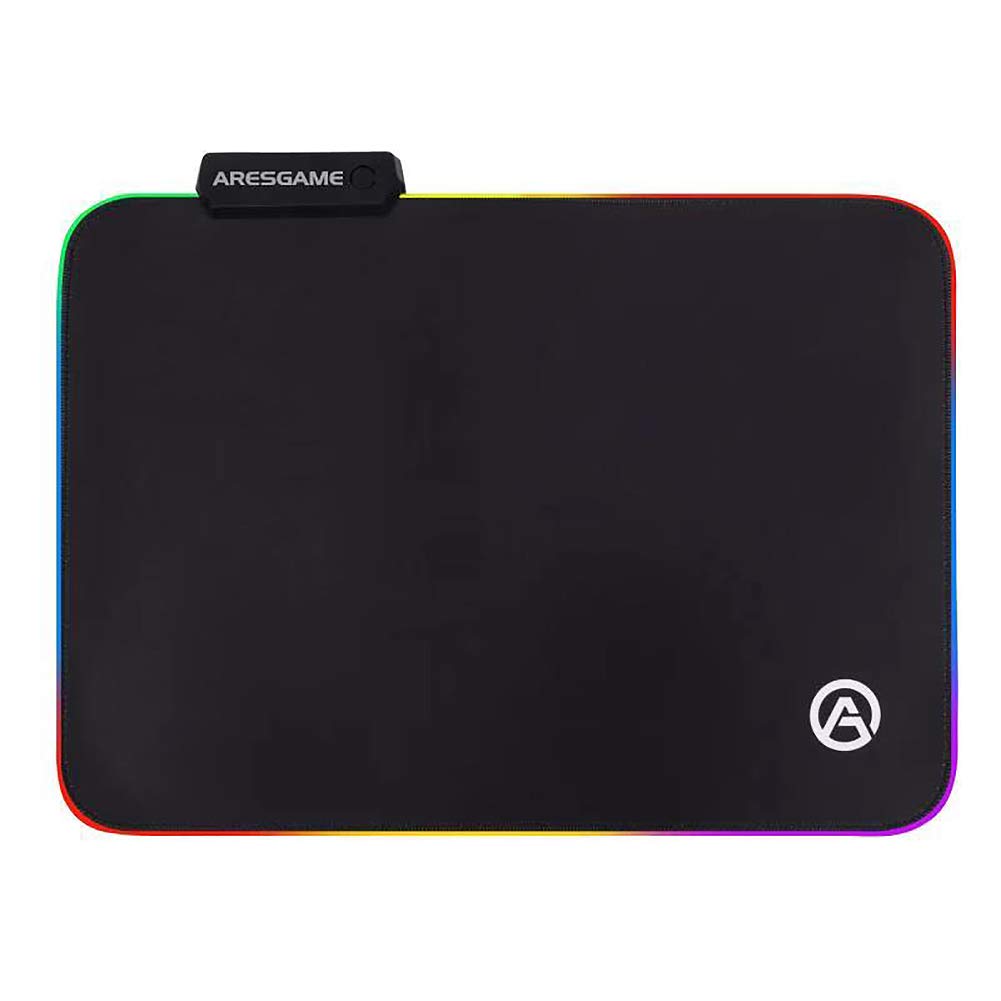 [Australia - AusPower] - ARESGAME RGB Soft Gaming Mouse Pad, 13.7 x 10.2 inches, Black 