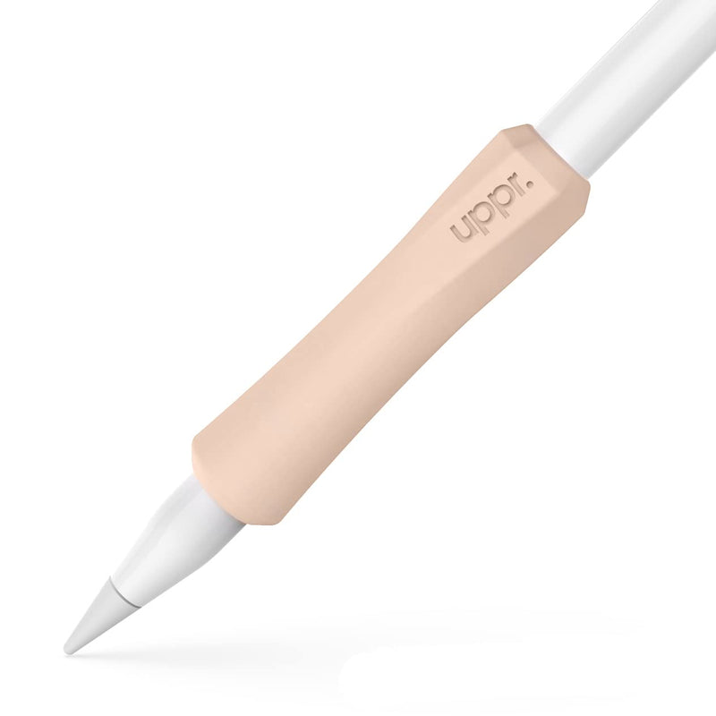 [Australia - AusPower] - UPPERCASE NimbleGrip Premium Silicone Ergonomic Grip Holder, Compatible with Apple Pencil and Apple Pencil 2 (1 Pack, Beige) 1 Pack 
