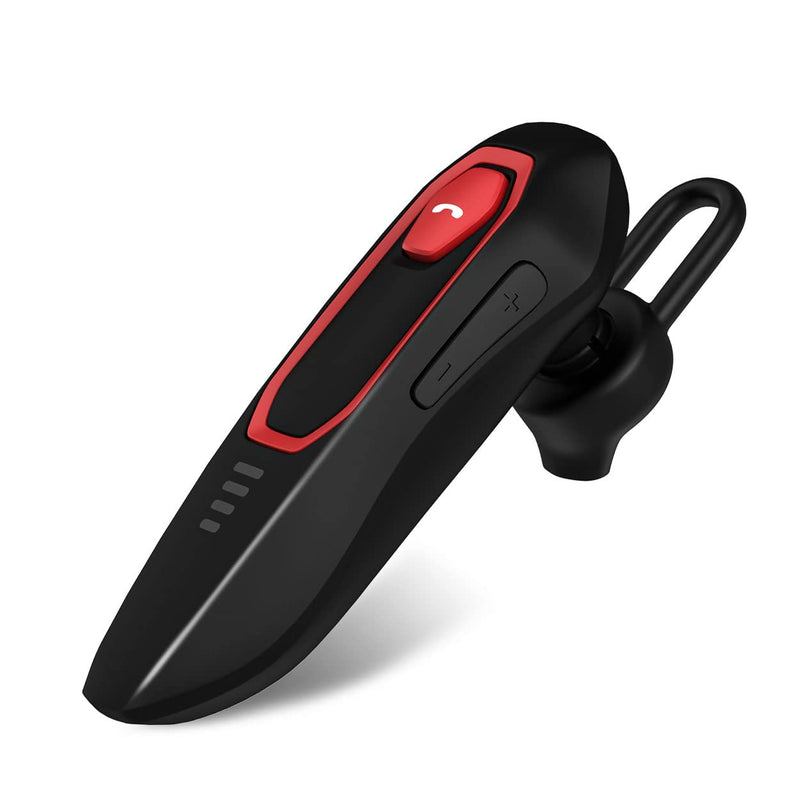 [Australia - AusPower] - Trucker Bluetooth Headset V5.0 Noise Cancelling with Two Microphone, Hands-Free Bluetooth Earpiece with 30H Talking Time and 400H Standby Time, Voice Command Bluetooth Headset for Cell Phone 