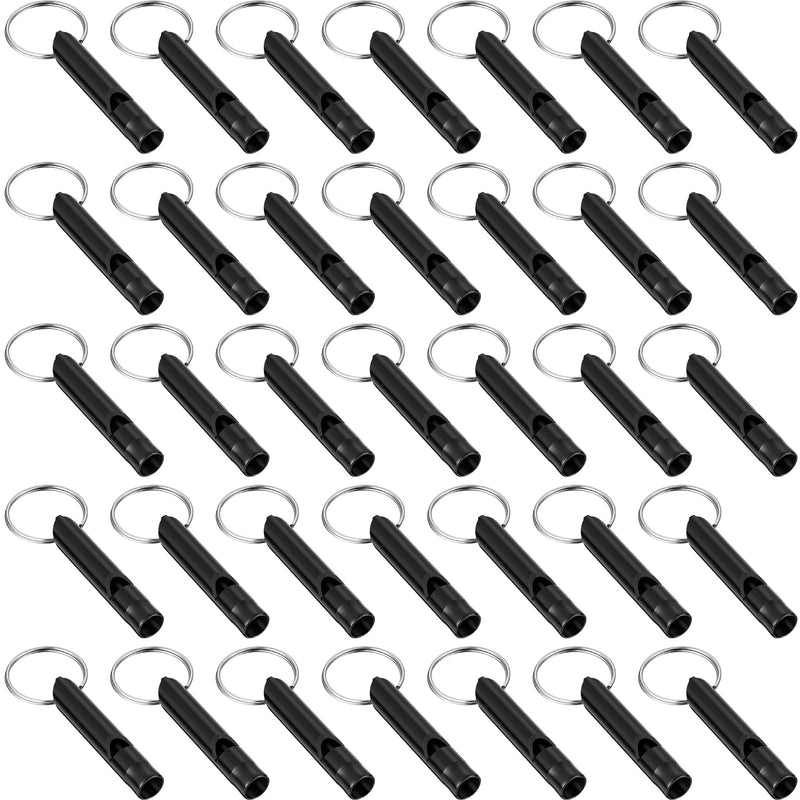 [Australia - AusPower] - 35 Pieces Emergency Whistle with Keychain, Aluminum Emergency Survival Whistle for Camping Hiking Hunting Outdoors Sports, Loud Sound 