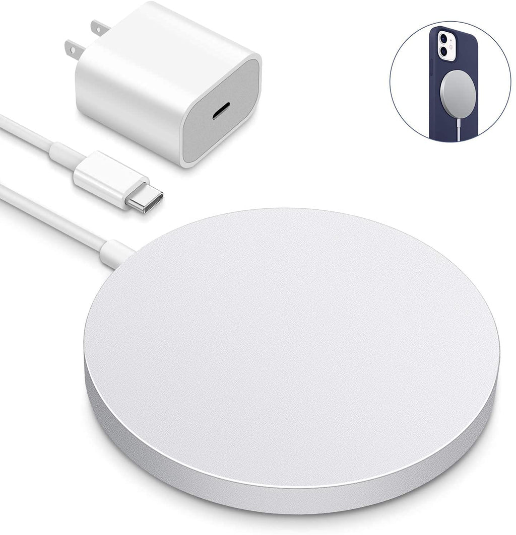 [Australia - AusPower] - JamBooM Wireless Charger Combo, 15W Fast Charging Pad with 20W USB-C PD Adapter 