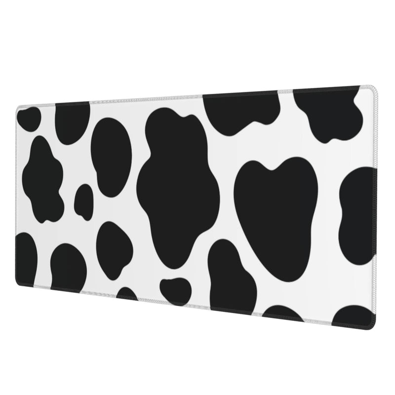 [Australia - AusPower] - Cow Print Gaming Mouse Pad Non Slip Large Mousepad Stitched Edge Rubber Base Desk Mat for Laptop PC Computer Cow Print One Size 