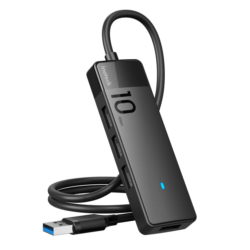 [Australia - AusPower] - Inateck USB Hub with 4 USB A Ports, USB 3.2 Gen 2 Speed, 1.6 ft Cable, HB2025A 