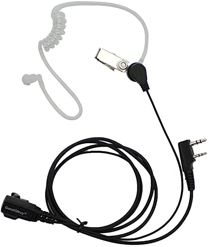 [Australia - AusPower] - 2 Pin PTT Mic Covert Acoustic Tube Earpiece Headset is Compatible with Kenwood PUXING Baofeng UV5R 666s 888S Retevis H-777 2 Way Radio Walkie Talkies 