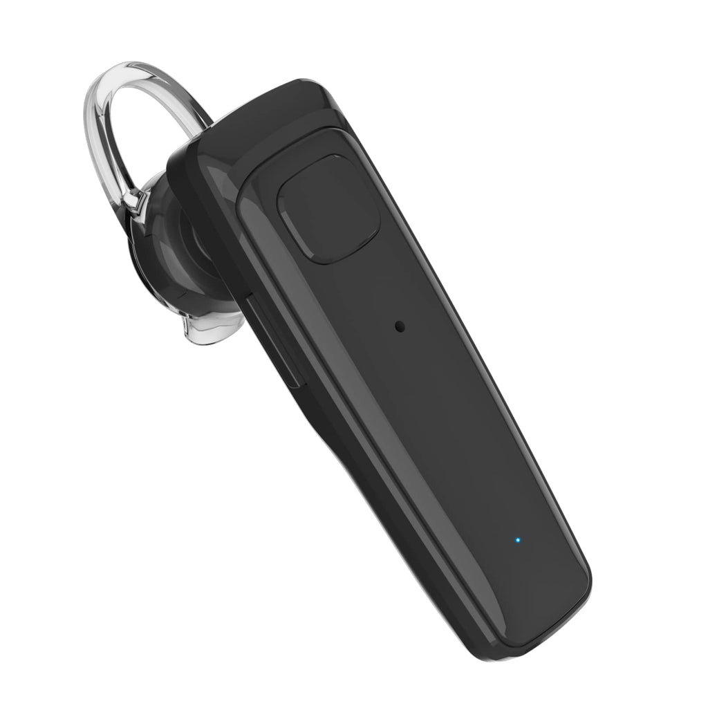 [Australia - AusPower] - ADADPU Bluetooth Headset - V5.0 Wireless Handsfree Earpiece Built-in Dual Mic Noise Cancelling, 10 Days Standby 16Hrs HD Talktime Ultralight Headset for iPhone Android Samsung Laptop(Black) 
