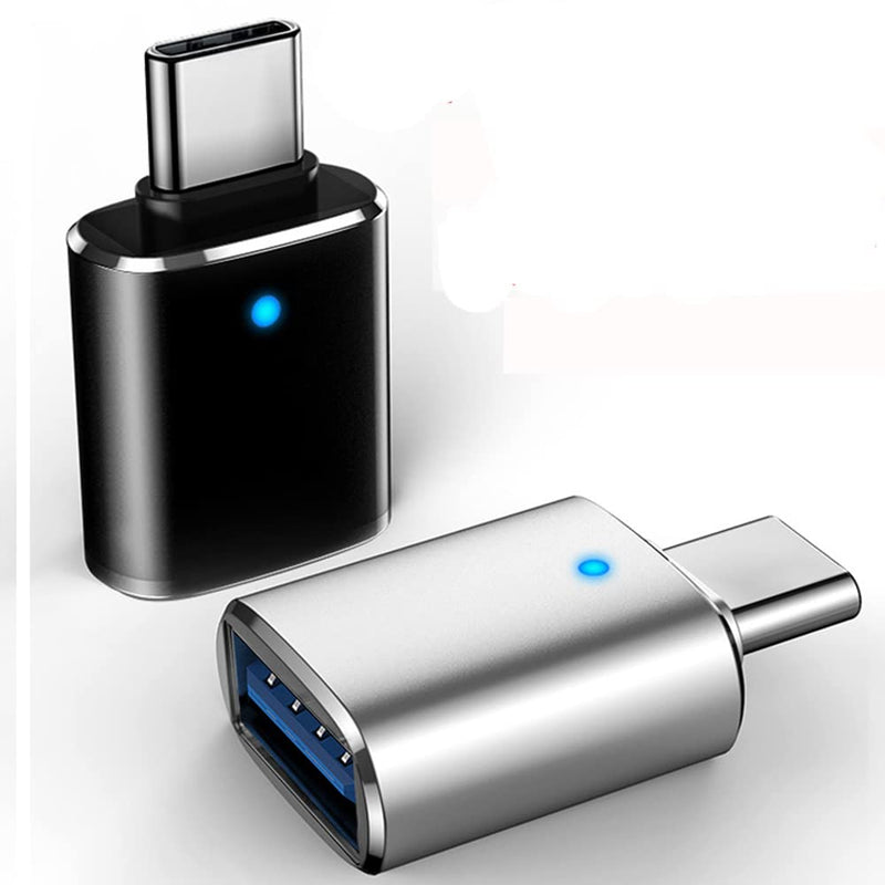 [Australia - AusPower] - Hasski USB C to USB Adapter, Type C Male to USB 3.0 Female Adapter, High-Speed Data Transfer OTG Converter, OTG Adapter for Cell Phone, Media TV, Tablets, Most laptops and More Type-C Devices (2 Pack) 