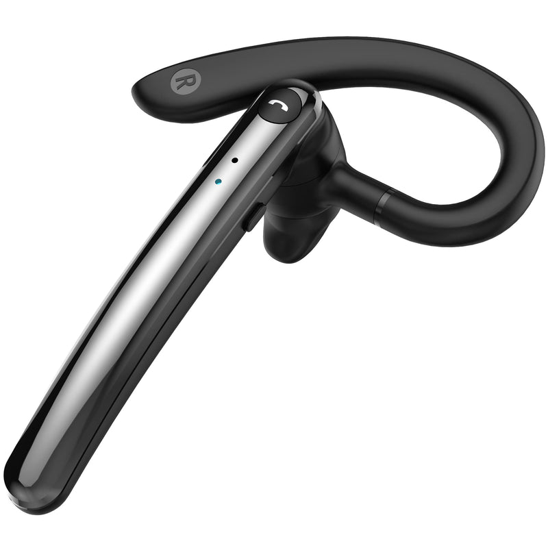 [Australia - AusPower] - Bluetooth Headset, Wireless Headphone Business earpiece V5.0 Hands-Free Earphones with Built-in Mic for Driving/Business/Office, Compatible with iPhone and Android F990-Black 