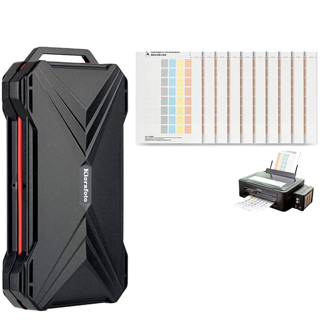 [Australia - AusPower] - 12 SD + 24 TF 36 Slots Memory Card Case + 480 Count Card Labels: Magnetic Memory Card Holder with Memory Card Labels for SD SDHC SDXC 