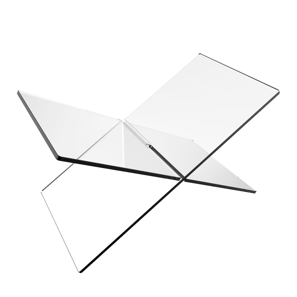 [Australia - AusPower] - Boloyo X-Model Acrylic Book Holder, Clear Display Easel Reading Holder for Open and Closed Books, Music Sheets,Notebooks, Artworks, Recipe,Picture,Transparent Display Book Stand （Small） Small 