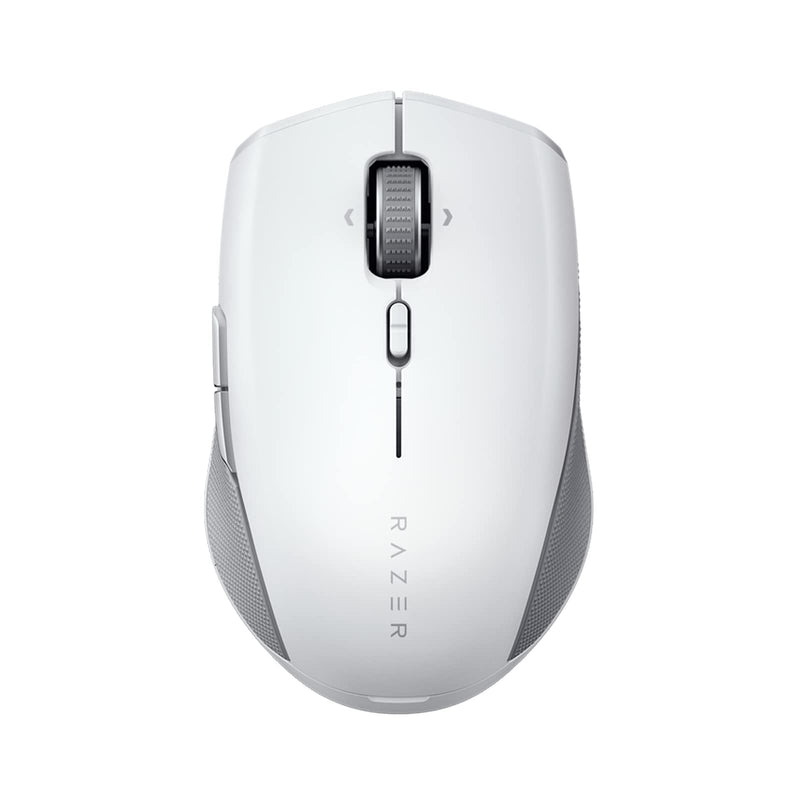 [Australia - AusPower] - Razer Pro Click Mini Portable Wireless Mouse: Silent, Tactile, Mouse Clicks - Sleek & Compact Design - HyperScroll Technology - Productivity Dongle - Connect up to 4 Devices - 7 Programmable Buttons White 