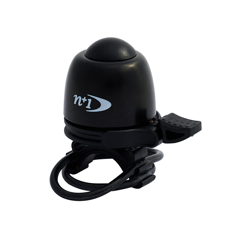 [Australia - AusPower] - N+1 Macaron Brass Bike Bell - Classic Bicycle Bell with Double Sound Ringer for Kid Bikes, Road Bikes, Mountain Bikes, Fits 19.2-31.8mm Handlebars Black 