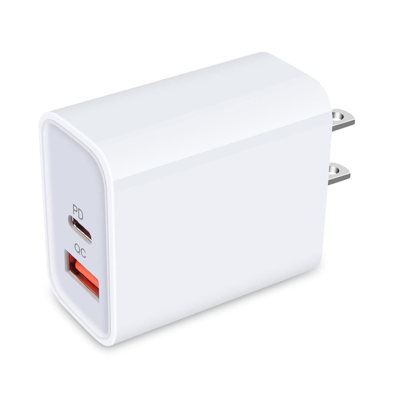 [Australia - AusPower] - USB C Fast Charger Block for iPhone 13 Pro Max, 20W Dual Port PD + QC 3.0 USB C Wall Charger Power Adapter Plug for iPhone 13/13 Mini/13 Pro/12 11 Pro Max/SE/XR/XS,Pixel 6 Pro 5 4a,Galaxy S21 S22 A13 
