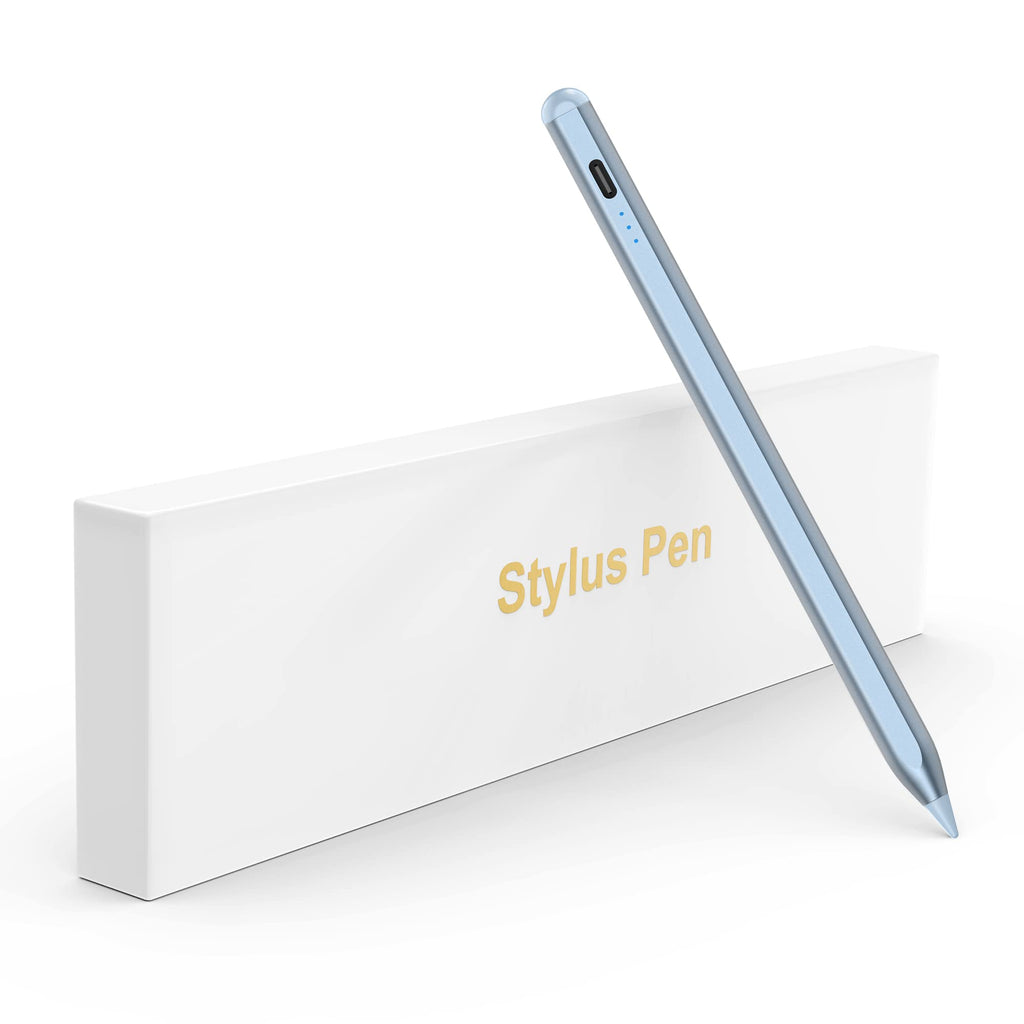[Australia - AusPower] - Stylus Pen for iPad with Palm Rejection, iPad Pencil for iPad Pro 2021 11/12.9 Inch(2018-2021), iPad 8th Gen, iPad 7/6th, iPad Air 4th/3rd, Tilt Sensitive and Magnetic Design iPad Pencil, Blue 