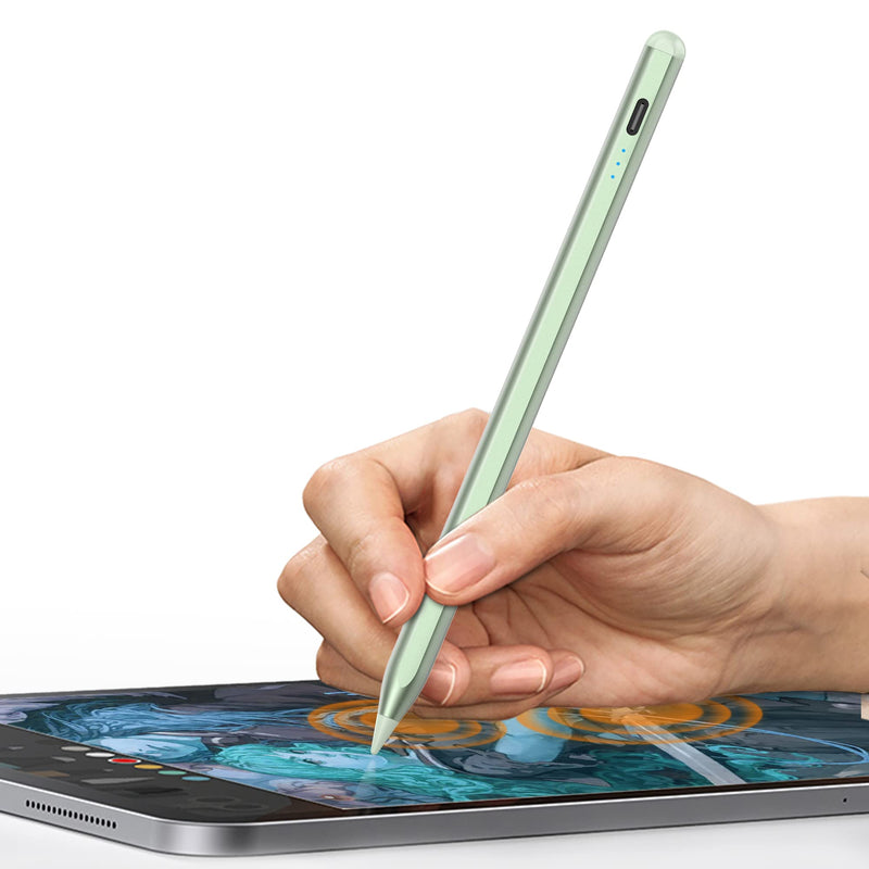 [Australia - AusPower] - Stylus Pen for iPad, Apple Pencil for iPad Pro 2021 11/12.9 Inch, iPad 9th Gen, iPad Mini 6th, iPad 8th Gen, iPad 7/6th, iPad Air 5th/4th/3rd, Tilt Sensitive Magnetic Apple Pen, iPad Pencil, Green 