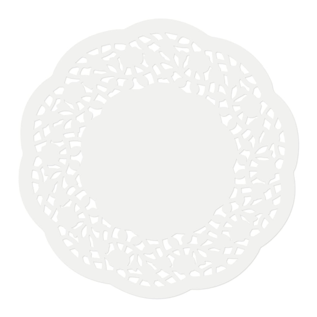 [Australia - AusPower] - DEFUTAY 100 Pack Round Paper Doilies,White Lace Placemats for Cakes,Fried Food,Grilled,Baked Treats（4.5 In） 4.5 Inch 
