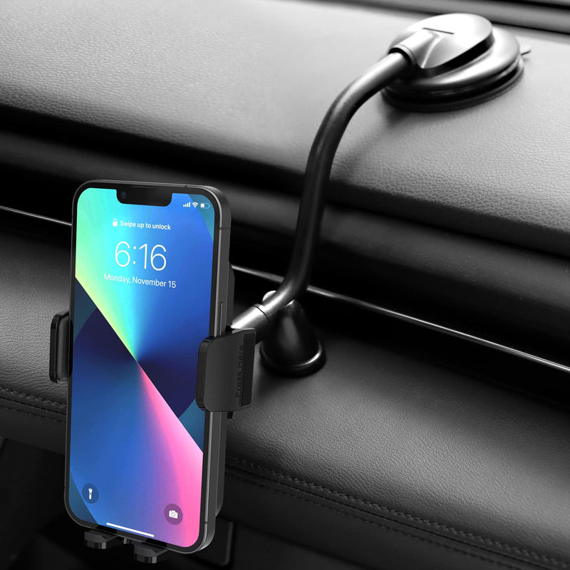 [Australia - AusPower] - Phone Mount, MOKPR Universal Car Mount with Long Arm Dashboard Windshield Car Phone Holder and Strong Suction Cup Car Phone Mount Anti-Shake Stabilizer Phone Holder for iPhone, Galaxy, Pixel, Moto etc 