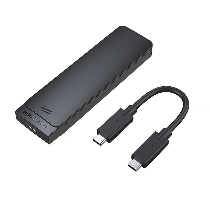 [Australia - AusPower] - LENTION USB C to NVMe & SATA M.2 SSD Enclosure, USB 3.1 Gen 2 M Key & B&M Key Hard Drive Adapter, Supports UASP for SSD Size 2280/2260/2242/2230, Compatible Mac OS, Windows, Linux, More(CB-C9b, Black) 
