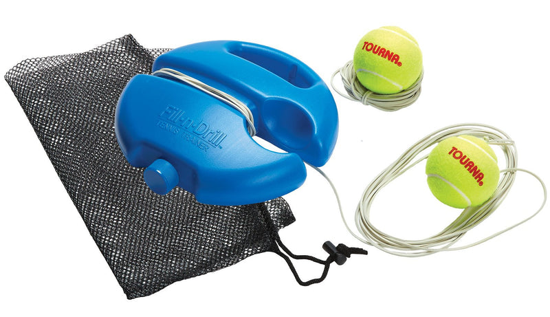 [Australia - AusPower] - Tourna Fill-n-Drill Tennis Trainer with Extra Ball, Blue 
