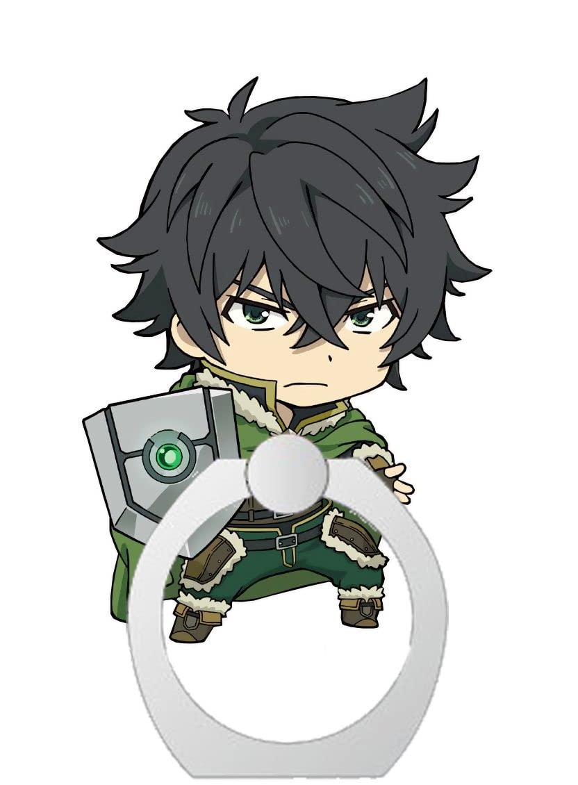 [Australia - AusPower] - The Rising of The Shield Hero Chibi Naofumi Acrylic Cell Phone Grip Ring Holder Officially Licesned 