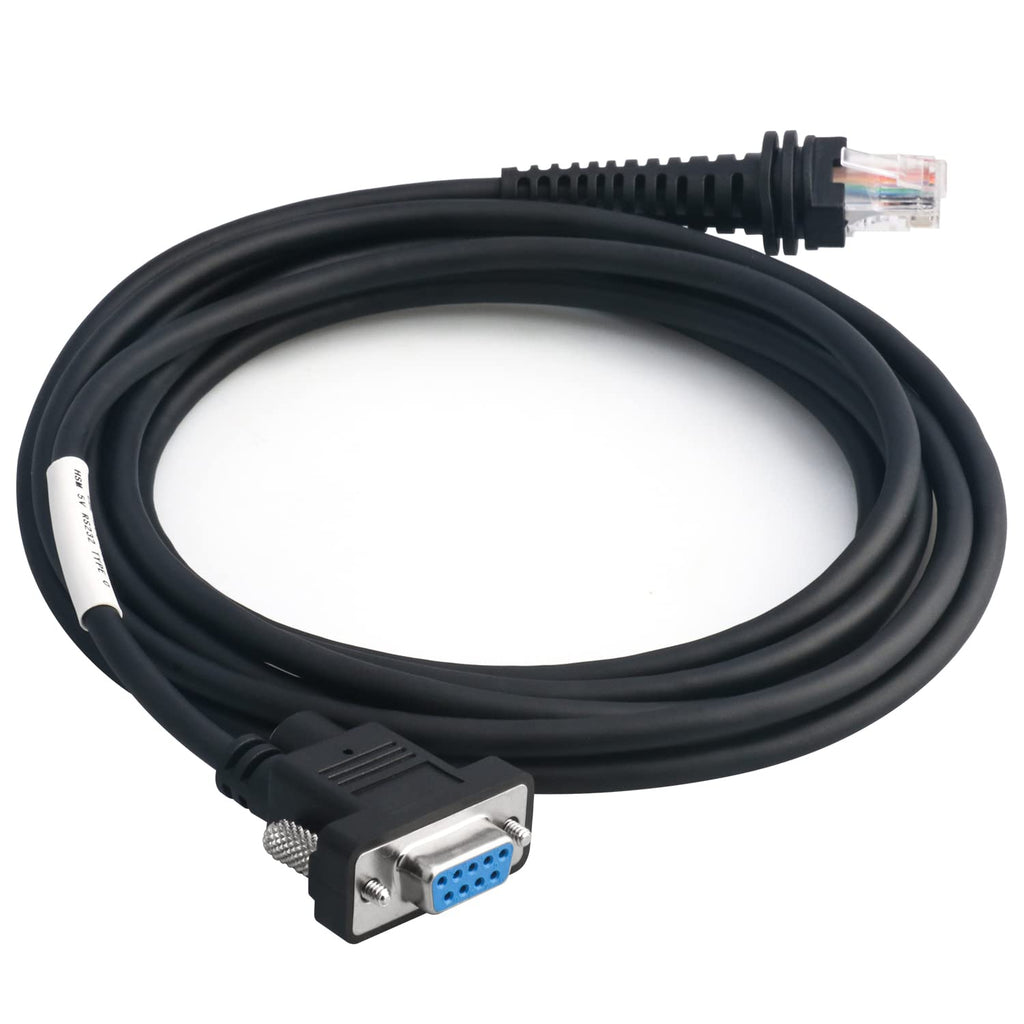 [Australia - AusPower] - RS232 Cable 5V, Type A, 3m Stright Scanner Cable Compatible with Honeywell 1902G-SR 1902HHD 1200G 1452G Barcode Scanner (3M / 9FT Flatted RS232 Port) 3M / 9FT Flatted RS232 Port 