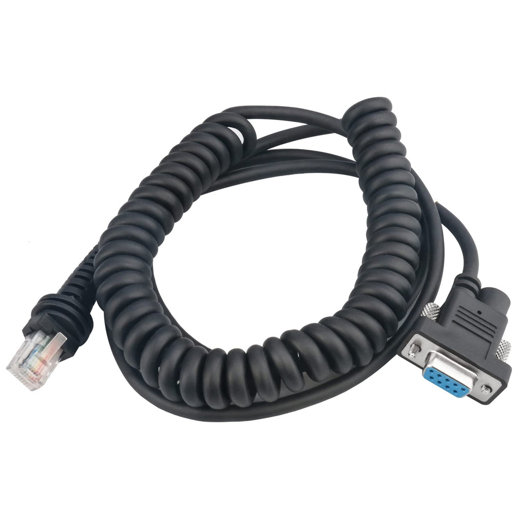 [Australia - AusPower] - Barcode Scanner Serial Cable (+/-5V Signals) Coiled 9ft RS232 DB9 Female Cable Compatible with Honeywell 1900 Series 1952G-HD 1981i-FR 7580G (3M / 9FT Coiled RS232 Port) 3M / 9FT Coiled RS232 Port 