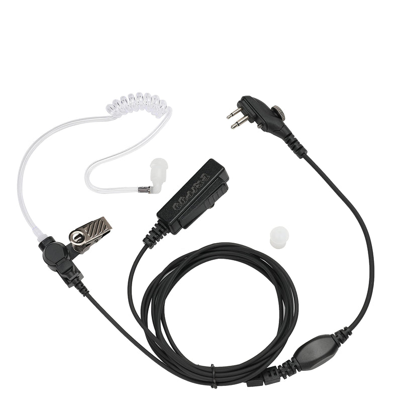 [Australia - AusPower] - PD502 PD562 Earpiece Compatible with HYT/Hytera TC-508 TC-580 Walkie Talkie Acoustic Tube Two Way Radio Headset with Mic-ERIPHA Air-Tube Headset 