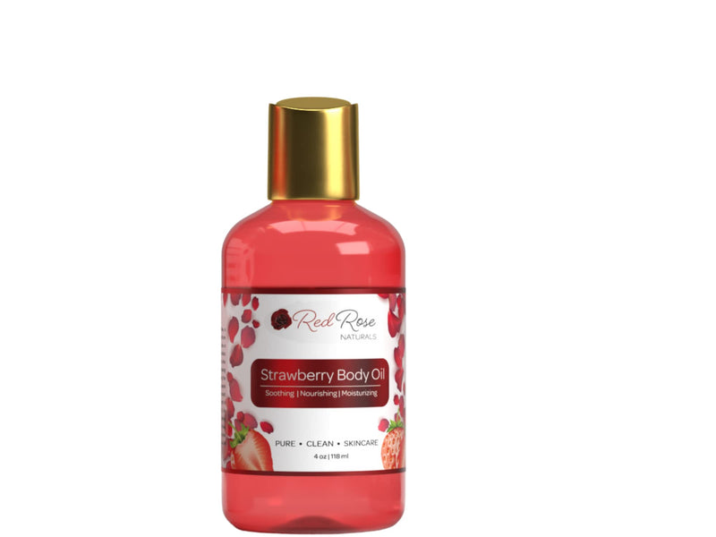 [Australia - AusPower] - Red Rose Naturals Strawberry Body Oil 