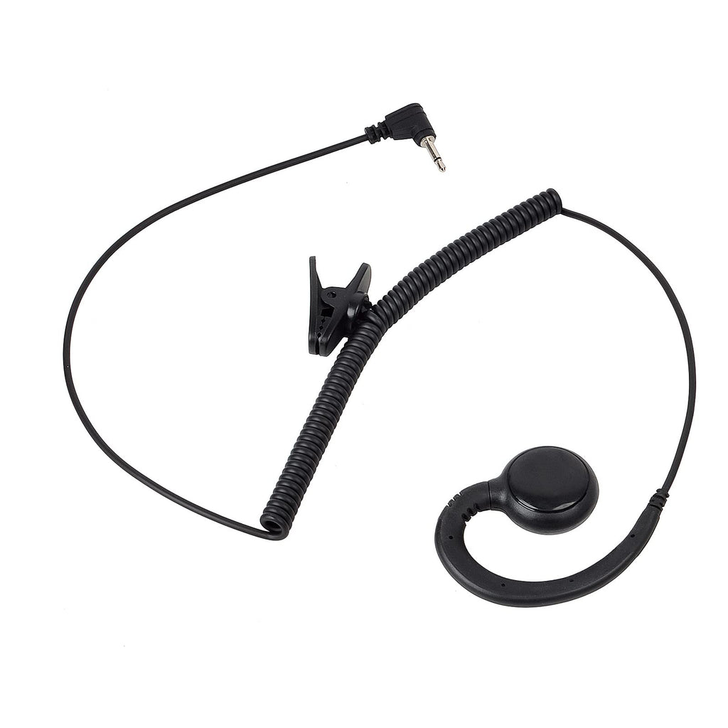 [Australia - AusPower] - HYS 2.5mm Listen Only Tactical Earpiece Soft Rubber C Shape Earhook Law Enforcement Headset for Transceivers/Radio Shoulder Speaker Mics 2.5mm Audio Jacks 